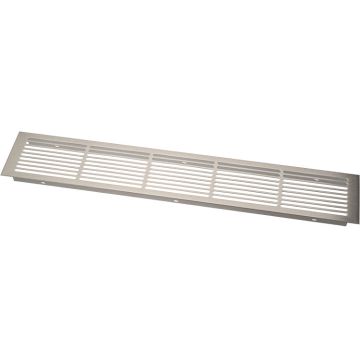 Ilmanvaihtoritilä 500 x 86 mm ruostumattoman teräksen näköinen
