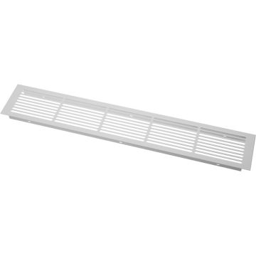 Ilmanvaihtoritilä 500 x 86 mm valkoinen RAL-9003