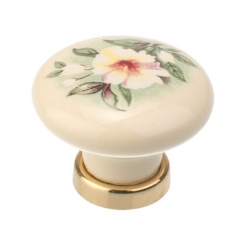 Posliininuppi "Roma" Ivory / Blank Mässing