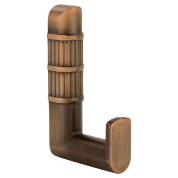Koukku 'Bamboo' musta / harjattu messinki