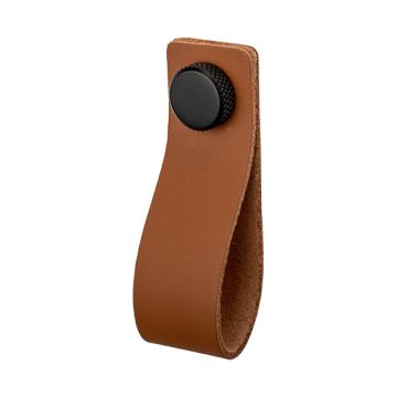 Nuppi 'Arc' ruskea nahka / musta