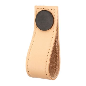 Nuppi 'Stitch' beige nahka / musta