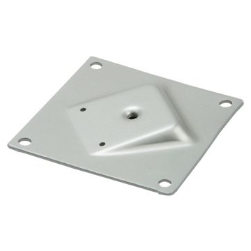 Kulmakiinnityslevy M8 130x130 mm 10° hopea 4 reikää Ø8,5 mm