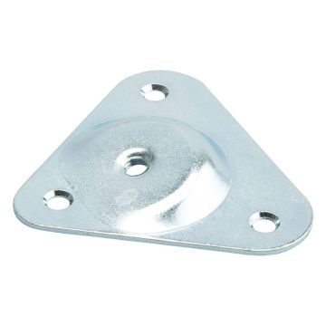 Kulmallinen kiinnityslevy M8 95x80 mm 15° teräs kolmio