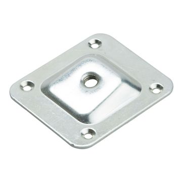 Kulmikas kiinnityslevy M8 66x58 mm 10° teräs