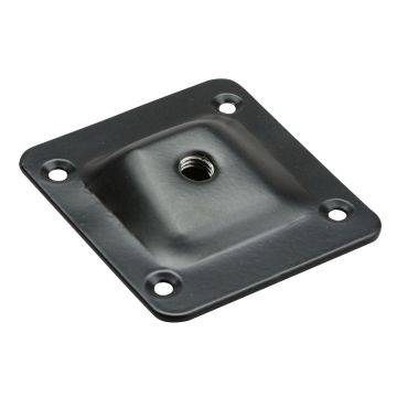 Kulmikas kiinnityslevy M8 66x58 mm 10° musta