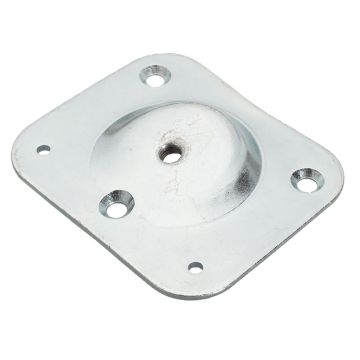 Kulmikas kiinnityslevy M8 95x80 mm 15° sinkki 3 reikää Ø4,5 mm
