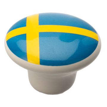 Posliininuppi 'Sverige' valkoinen
