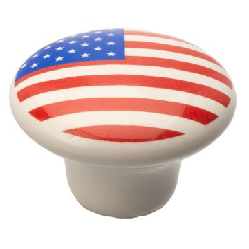 Posliininuppi 'USA' valkoinen