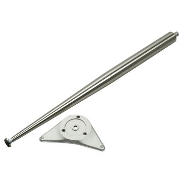 Pöydänjalka kartiomainen Ø42/30 mm 690 mm Rostfri Look 4-Pack
