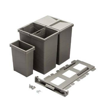 Lajittelu 'Swing' M60 keittiökaappiin harmaa RAL-7039