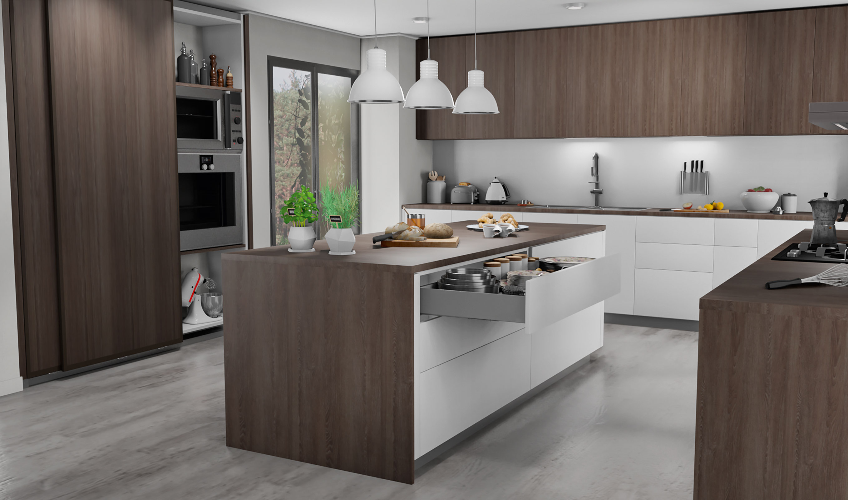 Salice F70 laatikon liukukiskot
